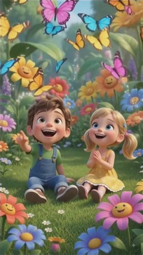 🌸 magical garden adventure,cute cartoon girls and butterflies 🌸