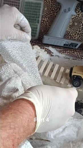 Building a Micro RC Crawler Course in a old Suitcase - Part 4 - Plaster coat #rc #diy #crawler #diy