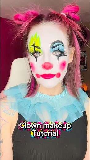 Quick and easy clown makeup tutorial 💖🤡 #clownmakeup #makeuptutorial #mehronmakeup #mua #makeup