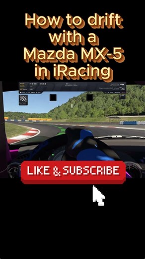 How to drift with a Mazda MX-5 in iRacing! #drifting #mazdamx5 #racing