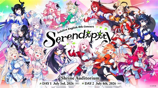 【holoEN新演唱会】hololive English 4th Concert -Serendipity- 主视觉图公开！