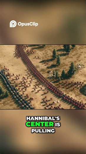 Hannibal's Genius Trap — The Roman Army Falls! #shorts