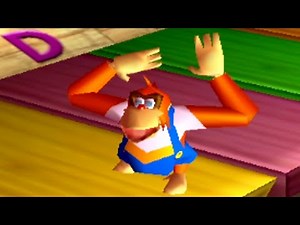 Donkey Kong 64 - 101% Walkthrough Part 10 No Commentary Gameplay - monke plays piano at R & D area