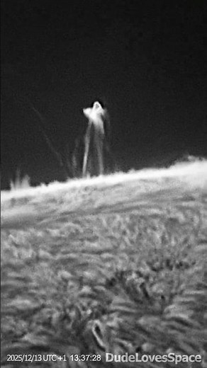 Spectacular Plasma Structures on The Sun! Captured With My Telescope #astronomy #space #solarsystem