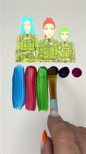 Magical Hair Color Change! Kpop Demon Hunters #kpopdemonhunters #colormixing #colors