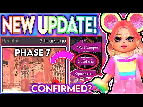 NEW ROYALE HIGH CAFETERIA UPDATE SOON!? CAFETERIA FOR PHASE 7? ROBLOX Royale High Campus 3 Tea