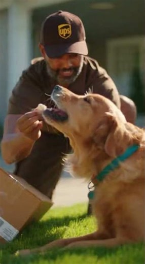 choking dog saved by ups driver!