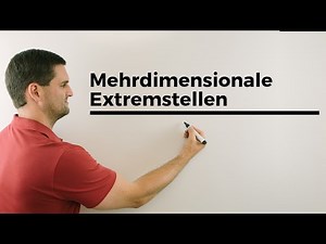 Mehrdimensionale Extremstellen bestimmen & Art überprüfen, Übersicht, Ablauf