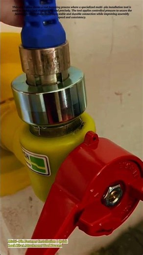 Multi-Pin Fastener Installation | Quick Lock Rivet Attachment Tool Process