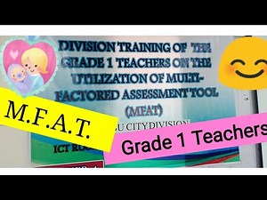 MFAT TRAINING| Grade 1 | Cebu City Cluster 4