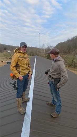 we roofed. a 40x100 with a 40x60 roof in 1 afternoon