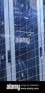 Animation of mathematical equations over blue background. mathematical equations, technology and digital interface concept digitally generated video.