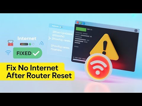 No Internet After Resetting Your Router? Here's the Fix! [Step-by-Step Guide]