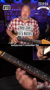 122K views · 1.4K reactions | Hey Joe” sounds more complicated than a blues song (because it is), but in this lesson I’ll show you how to remember the chord progression using just 5 notes. These 1-minute lessons are published daily and are sent out by email several hours before they’re published here. Sign up at https://1minuteblues.com. #bluesguitar #guitarlessons #hendrix | Texas Blues Alley | Facebook