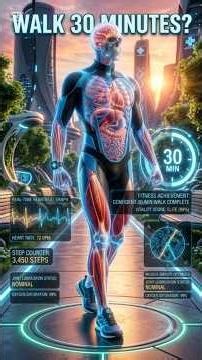 What 30 Minutes of Walking Does to Your Brain, Heart & Muscles #physicalexercise