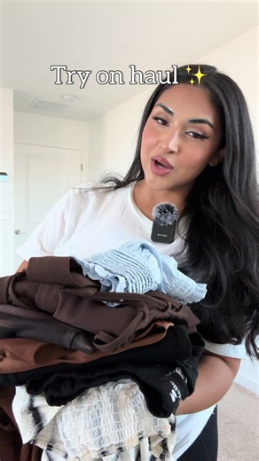 Try on haul ✨ #latina #momof3 #contentcreator #beauty
