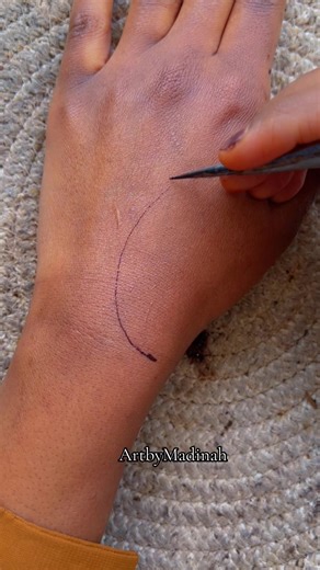 Silent henna tutorial #tutorial #design #fyp #followme✨ #learnhenna