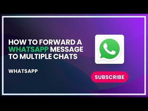How to forward a whatsapp message to multiple chats