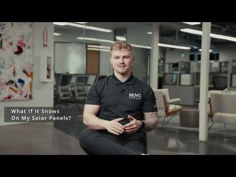 What If It Snows on My Solar Panels? | Nuvo Renewables FAQ