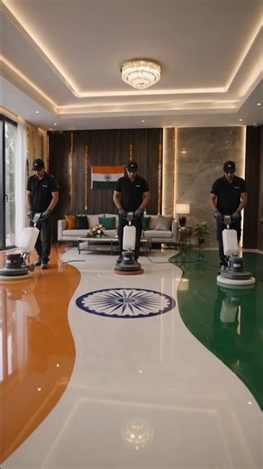 Amazing Indian Tricolor Floor Transformation 🇮🇳 | 15 August Special | Luxury Floor Construction