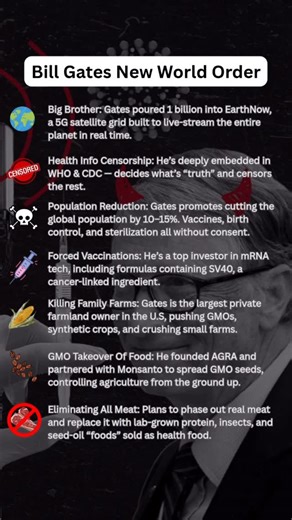 Al Sears M.D. on Instagram: "Bill Gates new world order"