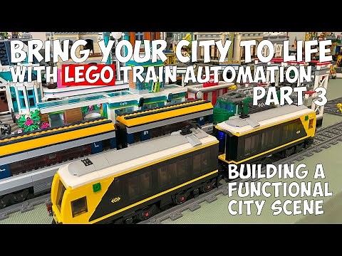 LEGO Train Automation Part 3 🚂🏙️ | Integrating Automated Trains Into a LEGO City Layout