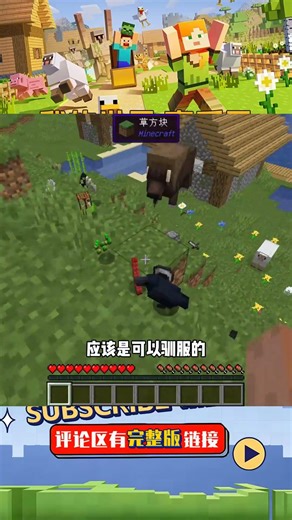 探索之旅（2）：找到風水寶地安家，被野牛直接頂飛 #我的世界 #MC #我的世界烧鸡 #Minecraft #MOD