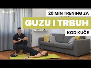 20-minutni TRENING ZA GUZU i TRBUH kod kuće!🤸‍♀️