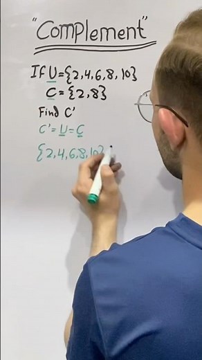 Find the complement of set | complement set | find C’ #maths #complement