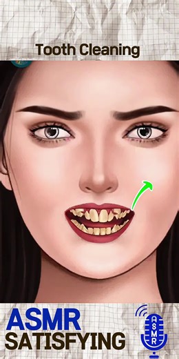 Satisfying Tooth Cleaning ASMR Animation Experience
