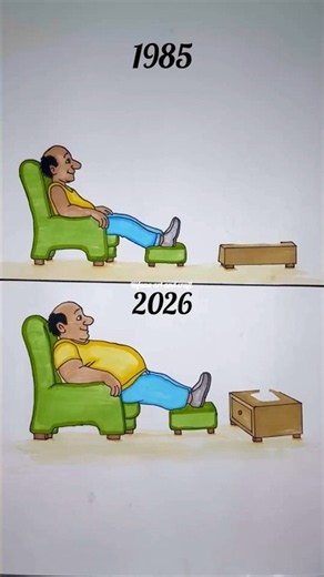 1985 vs 2026 😳 Technology Got Smarter, But Did We Get Lazier? #rifanaartandcraft