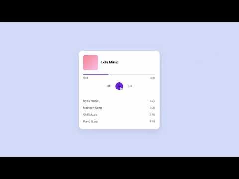 How To Create Music Player With HTML & CSS