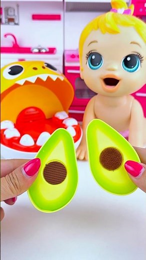 ASMR Unboxing Minnie Mouse & Funny Shark Avocado Toy | Satisfying ASMR Kitchen Set #shorts
