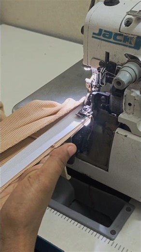 Bottom Elastic Join Overlock #sewing #stitching