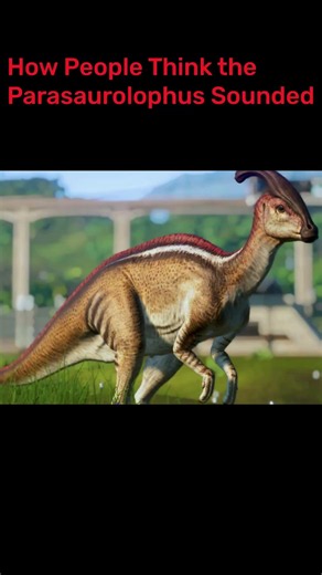 How People Think the Parasaurolophus Sounded vs Its Real Sound