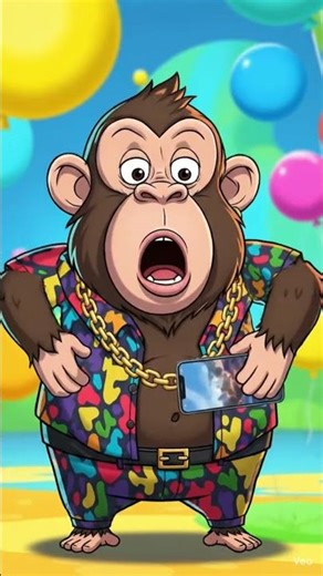 Monkey Reacts to Phone Call 😂📱”🔑
