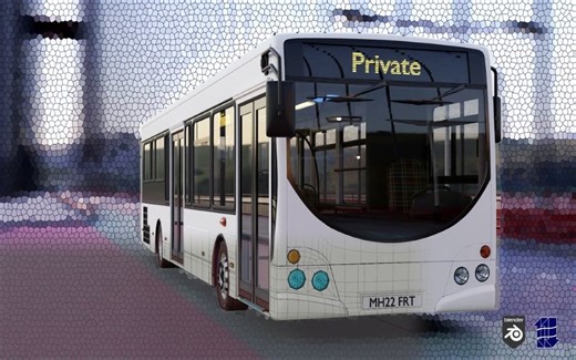 【Blender】Kurt《在 Blender 中构建公交车和卡车的指南》(中英双字)