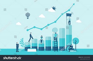 Business Growth Business Development Motif Vector Stock Vector (Royalty Free) 2250329049 | Shutterstock