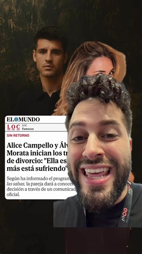 Álvaro Morata y Alice Campello inician trámite de divorcio