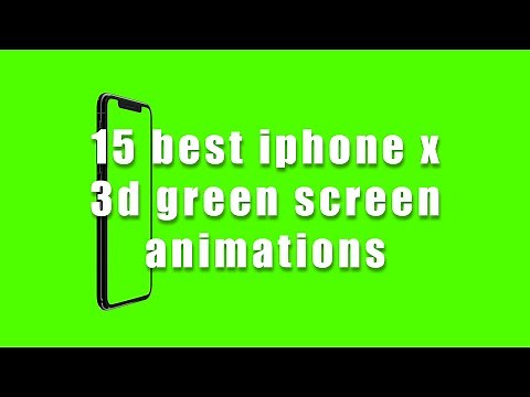 15 BEST Iphone X Green Screen 3D Animations || Free footage