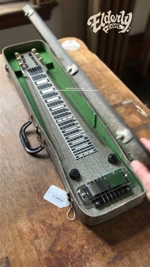 What’s in the case? A cool matching set from the mid-50’s. Steve Olson demonstrates. Full details and pricing: https://www.elderly.com/products/rickenbacker-lap-steel-model-m-8-amp-pair | Elderly Instruments