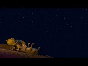 Shrek and Donkey watch the stars - campfire ambience
