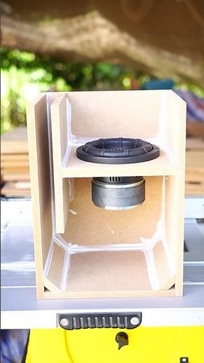#boxdesign #bandpass subwoofer box design 6.5 inch DM #bass #speaker