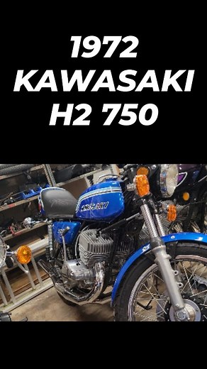 1972 KAWASAKI H2 750 Triple 2 Stroke #kawasaki #h2 #motorcycle #2stroke #classicmotorcycle #twostroke | Pete's Classic Cycle