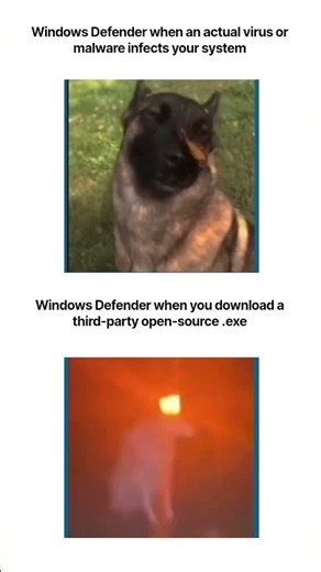 Windows defender 😅 #windows #defender # #pcsettings #gaming #security #hacker #cybersecurity #memes