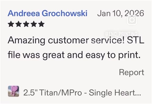 Another 5-star review just dropped ... and we're doing the happy dance over here! 🕺💃 You guys are seriously the BEST. Thank you for the love, the support, and for making our day with every single ⭐️⭐️⭐️⭐️⭐️ Keep shining — we'll keep bringing our A-game! 😁 Who's our next 5-star hero? www.encprinting.com #encprinting #photomagnets #customphotomagnets #photomagnetframes #3dprinting