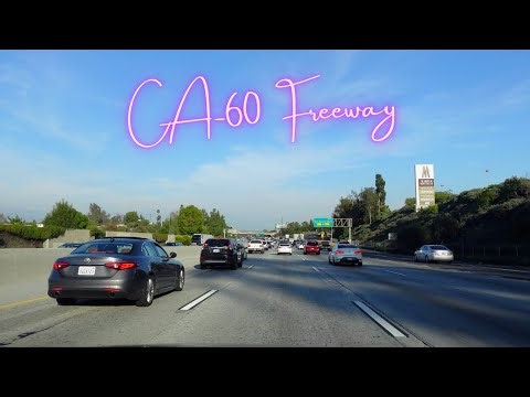 California-60 (CA-60) Freeway From Monterey Park to Puente Hills Driving Tour (SoCal) [4K]