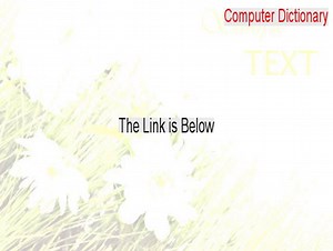 Computer Dictionary Download Free - computer dictionary download 2015