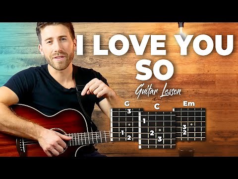 I Love You So Guitar Tutorial - The Walters (EASY CHORDS guitar lesson)