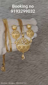 14 reactions | Beautiful chain pendent set Price 1450 free shipping Whtsap 9193299032 #viralreels #trending #jewelry #dacreations | D.A. Creations | Facebook